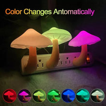 LED Sensor Mushroom Night Light Plug in Lamp